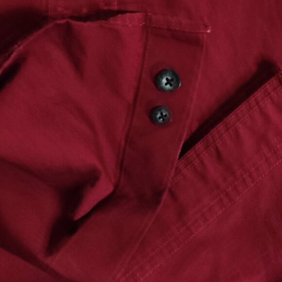 Harley-Davidson casual button down shirt men's size L maroon printed brand name - Picture 11 of 13